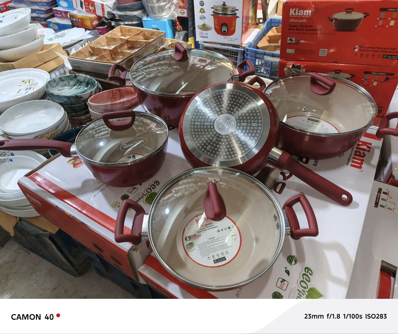 Kiam super ceramic 9p ৯ পিস Red Induction