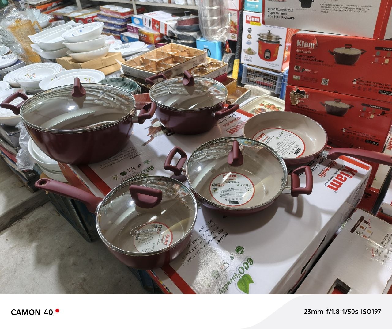 Kiam super ceramic 9p ৯ পিস Red Induction