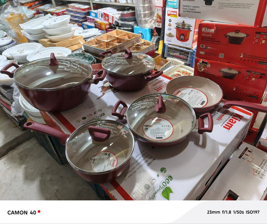 Kiam super ceramic 9p ৯ পিস Red Induction