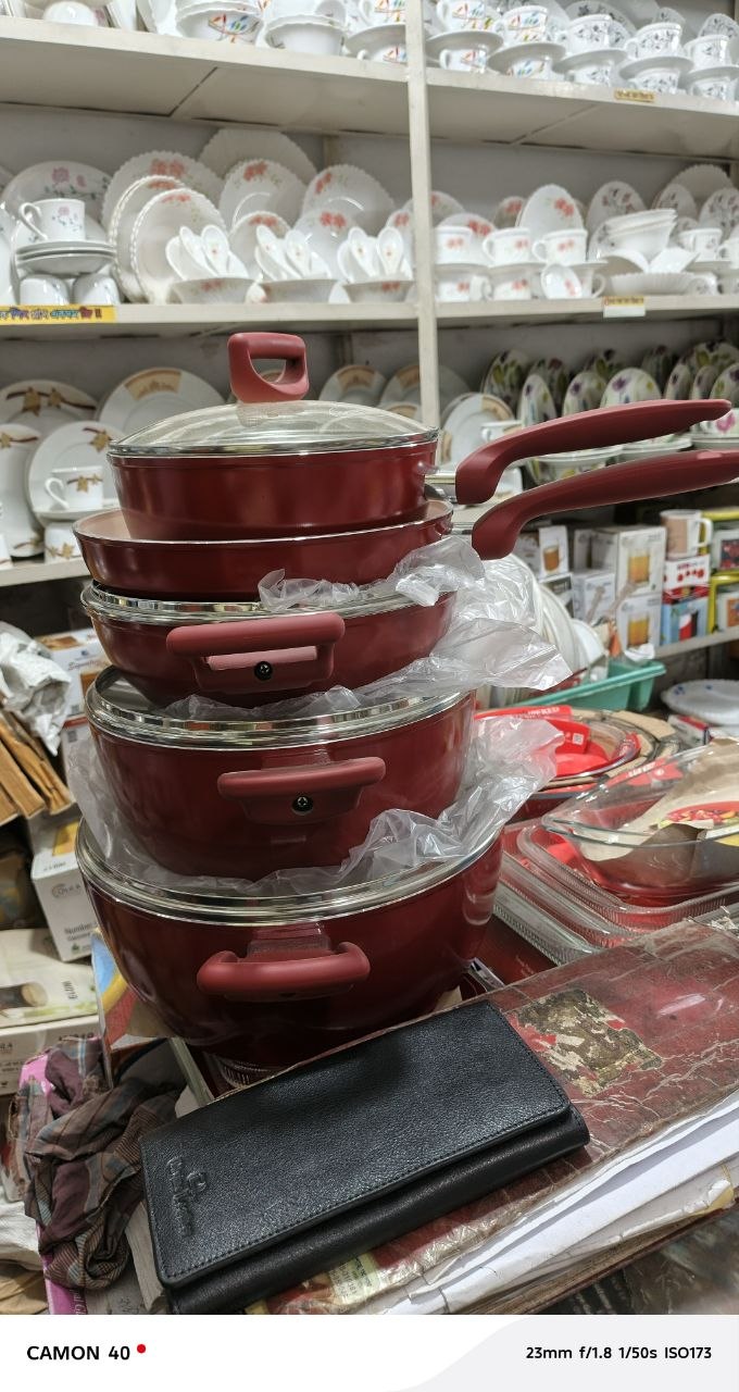 Kiam super ceramic 9p ৯ পিস Red Induction