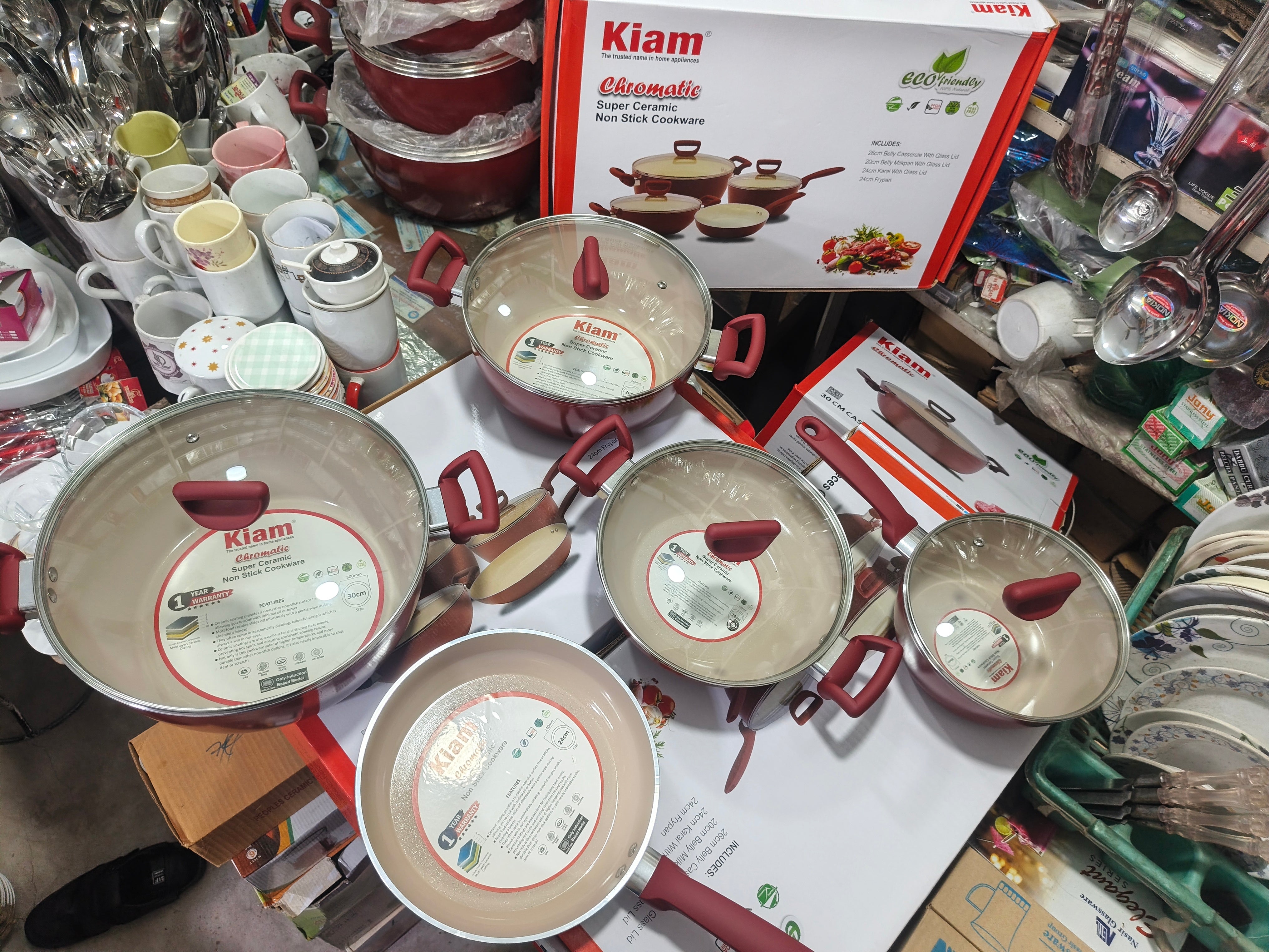 Kiam super ceramic 9p ৯ পিস Red Induction