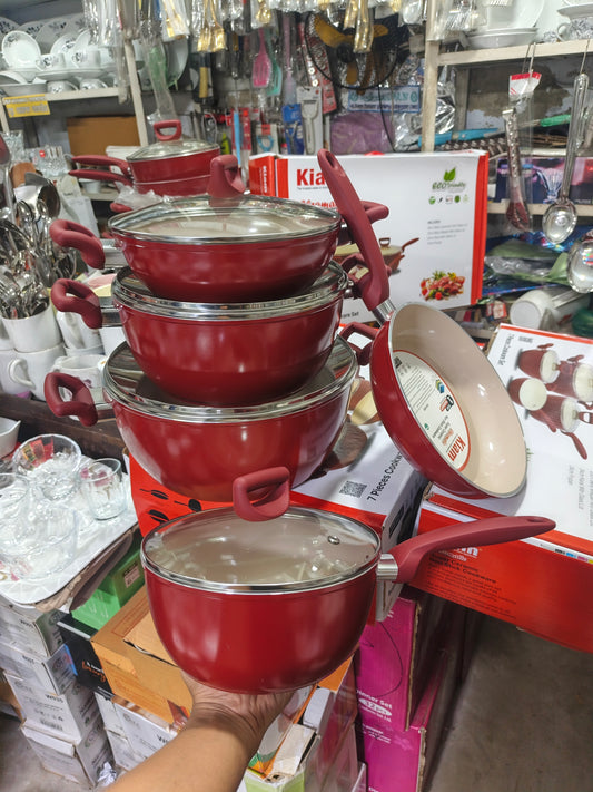 Kiam super ceramic 9p ৯ পিস Red Induction